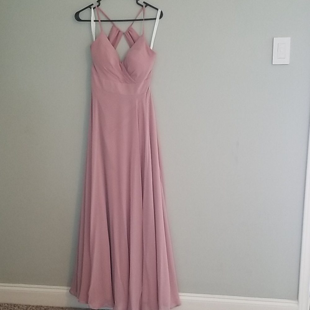 Azazie Dress- Dust Rose Aveline Style